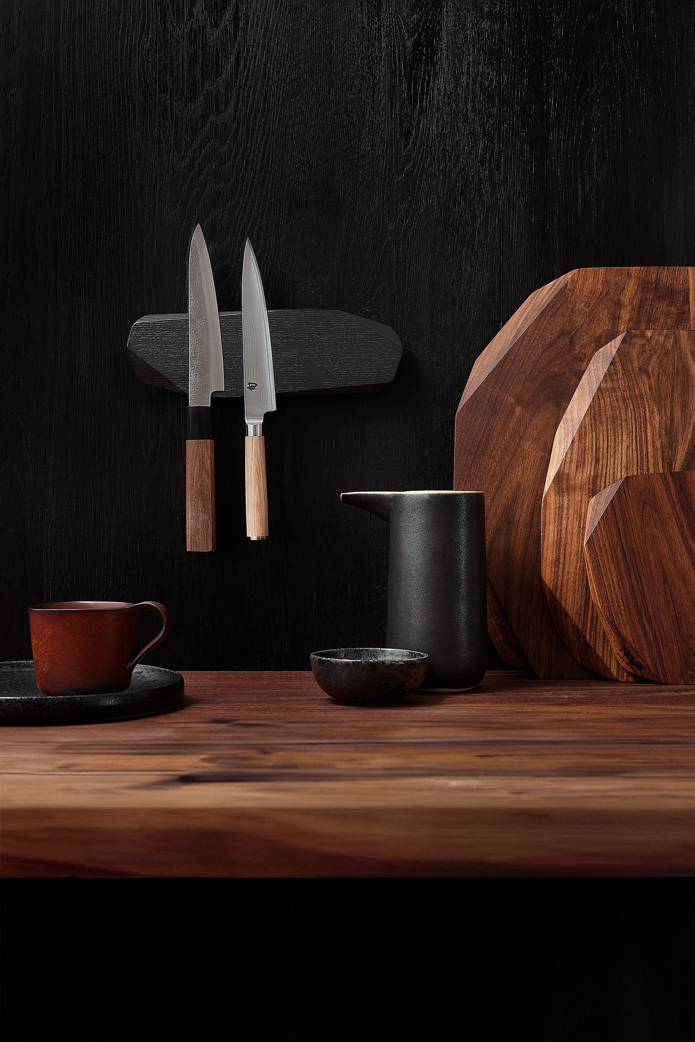 Repose couteaux Noyer